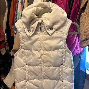 Laura Scott Cream Puffer Vest